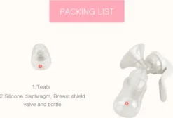 DrPhone BP3 - Tire-lait Manuel - Sans BPA - Super Silencieux - Puissance D'aspiration Réglable - Fonction Massage - Hygiénique - Wit -Bébé Soldes Boutique 1200x816