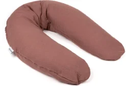 Doomoo Basics Comfy Big - Coussin D'allaitement - Coton Biologique - 190cm - Tetra Brick