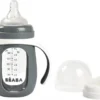 Beaba Béaba D'Apprentissage 2 En 1 Avec Siliconen Grijs Minéral 210 Ml