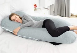 Kussen Forcé En U, Oreiller De Couchage Latéral, Oreiller De Soutien Avec Housse En Coton Amovible Et Lavable, Régulier -Bébé Soldes Boutique 1200x821 3