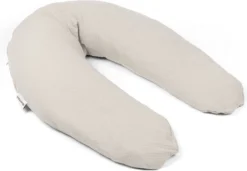 Doomoo Basics Comfy Big - Coussin D'allaitement - Coton Biologique - 190cm - Tetra Almond -Bébé Soldes Boutique 1200x830 2