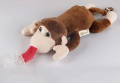 Sucette En Peluche Singe, éco-responsable, Peluche Tétine - Attache Tétine En Peluche - Porte-sucette Singe Avec Peluche Amovible En Peluche, (TEAT NON INCLUS)
