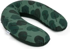 Doomoo Buddy - Coussin D'allaitement Et De Grossesse - Coton Organique - 180cm - Forest Green