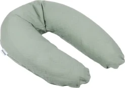Doomoo Basics Comfy Big - Coussin D'allaitement - Coton Biologique - 190cm - Tetra Green -Bébé Soldes Boutique 1200x851 2