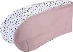 Mauties Maman - Housse De Coussin D'allaitement - Triangles Vieux Rose