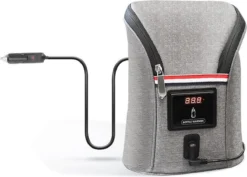 Chauffe- Bouteilles Portable DrPhone Bébé - Chauffe-biberon - Peut être Chauffé Jusqu'à 40 Degrés - Deux Biberons En Même Temps - Grijs