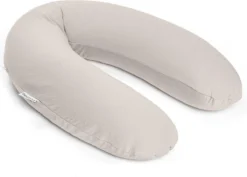 Doomoo Buddy - Coussin D'allaitement Et De Grossesse - Coton Organique - 180cm - Tetra Jersey Sand