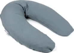 Doomoo Basics Comfy Big - Coussin D'allaitement - Coton Biologique - 190cm - Tetra Blue -Bébé Soldes Boutique 1200x864 3