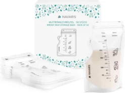Navaris De Lait Maternel Navaris - 50 Sachets D'allaitement De 250 Ml - Pour Congélateur Et Koelkast - Sans BPA - Scellable Avec Joint - Avec Bec Verseur -Bébé Soldes Boutique 1200x889