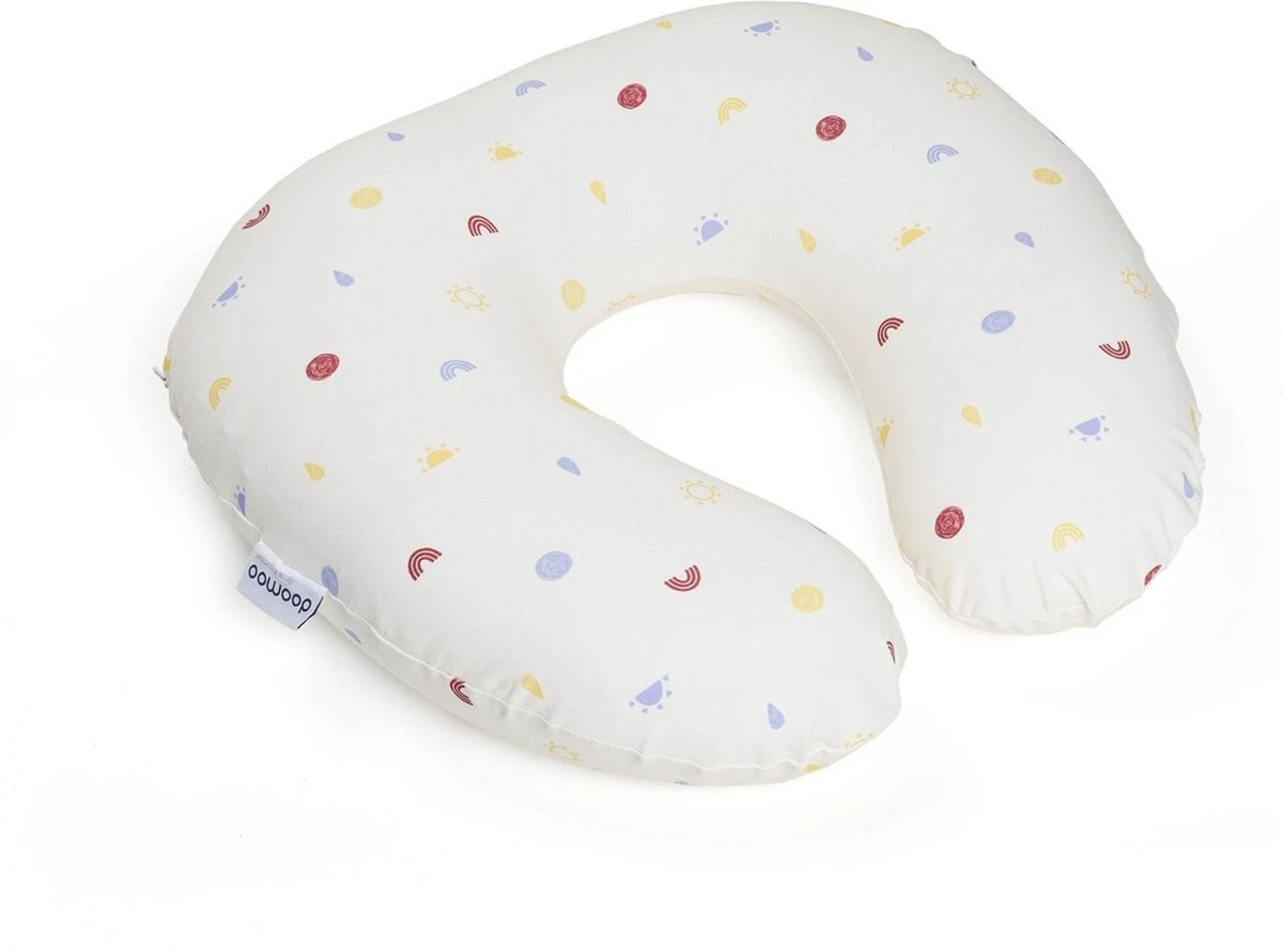 Doomoo Softy - Petit Coussin D'allaitement - Billes Ultra Fines Et Silencieuses - Coton Organique - 150 Cm - Happy Colors 2 Doomoo Softy - Petit Coussin D'allaitement - Billes Ultra Fines Et Silencieuses - Coton Organique - 150 Cm - Happy Colors – Image 2