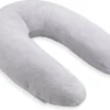 Oreiller Baby's Only - Oreiller De Grossesse - Oreiller De Couchage Latéral - Oreiller De Corps Confortable - Gris Poussiéreux - 180 Cm - Extra Doux