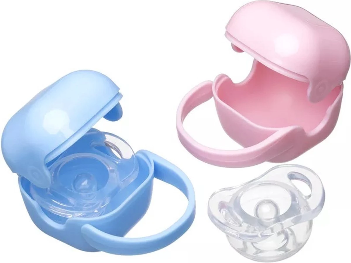 Sucette En Siliconen De Qualité Douce Pour Protéger Les Gencives De Bébé - Tétine Sucette - Sucette Factice Avec Boîte De Rangement - Tétine Bébé - 0-6 Mois - Bleu 3 Sucette En Siliconen De Qualité Douce Pour Protéger Les Gencives De Bébé - Tétine Sucette - Sucette Factice Avec Boîte De Rangement - Tétine Bébé - 0-6 Mois - Bleu – Image 3