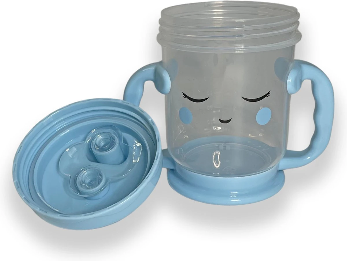 Gobelet Blauw Toddler - Gobelet Anti Fuite - Gobelet Bébé - Gobelet Sippy - Gobelet Kinder - Tom & Zoe 4 Gobelet Blauw Toddler - Gobelet Anti Fuite - Gobelet Bébé - Gobelet Sippy - Gobelet Kinder - Tom & Zoe – Image 4