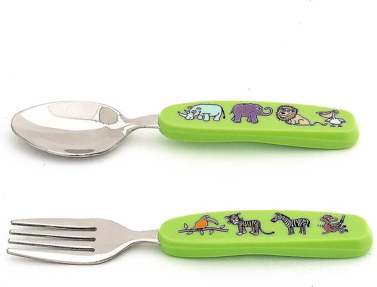 Ensemble De Couverts Pour Enfants Animaux De La Jungle Dans Un étui De Rangement - Tyrrell Katz 2 Ensemble De Couverts Pour Enfants Animaux De La Jungle Dans Un étui De Rangement - Tyrrell Katz – Image 2