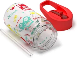 Be- Active Bouteille D'eau Pour Enfants Avec Paille, Sans BPA, Embout Pliable, 450 Ml, école, Filles, Garçons, Bouteilles De Sport (rouge) -Bébé Soldes Boutique 1200x915 3