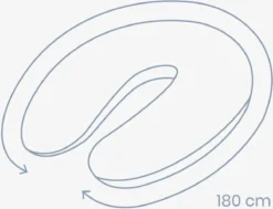 Doomoo Buddy - Coussin D'allaitement Et De Grossesse - Coton Organique - 180cm - Misty Pink -Bébé Soldes Boutique 1200x916