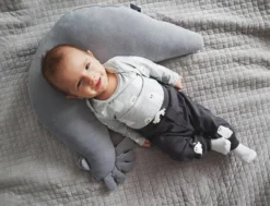 La Millou Coussin De Grossesse | Mamie Dana Le Poulet, Velours, Gris Foncé | Coussinet D'Allaitement, Oreiller De Maternité -Bébé Soldes Boutique 1200x916 9