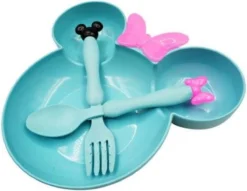 Ensemble De 3 Pièces D'aliments Pour Bébés Plats De Dessin Animé Vaisselle De Blé - Ensemble D'aliments Pour Bébés Blauw -Bébé Soldes Boutique 1200x928 18