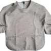 Bavoir - Tablier - Imperméable - Avec Manche - Tablier Enfant - Bavoir Avec Manches - Déperlant - Artisanat - Tablier Klieder - Avec Bidon - 12 à 36 Mois - Beige à Pois