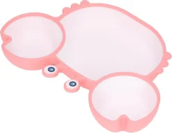 Assiette Bébé En Siliconen Avec Ventouse | Plaque Incassable Avec Compartiments | Assiette Plate Assiette Pour Enfants Adaptée Aux Tout-petits Et Aux Enfants D'âge Préscolaire - Rose -Bébé Soldes Boutique 1200x934 2