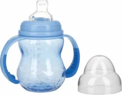 Nuby Nûby Gobelet Pratique Col Large Avec Bec Tritan Blauw 240 Ml 6 Mois+