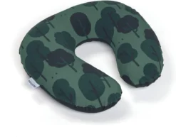 Doomoo Softy - Petit Coussin D'allaitement - Billes Ultra Fines Et Silencieuses - Coton Organique - 150 Cm - Green Forest