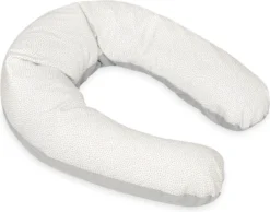 Coussins D'allaitement Coussins D'Allaitement Relax Velours White Pois Gris / Gris
