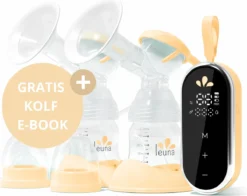 Leuna Comfort - Tire-lait électrique - Tire-lait Double - Batterie Rechargeable - Nettoyage Facile - Pompe Silencieuse - Dispositif De Pompe - Tire-lait - Tire-lait - Tire-lait - Orange