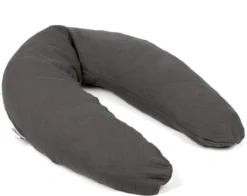 Doomoo Basics Comfy Big - Coussin D'allaitement - Coton Biologique - 190cm - Tetra Grey