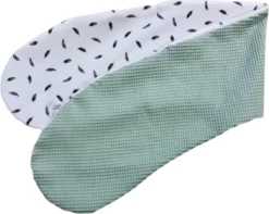 Mauties Maman - Housse De Coussin D'allaitement - Plumes Menthe