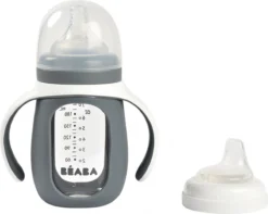 Beaba Béaba D'Apprentissage 2 En 1 Avec Siliconen Grijs Minéral 210 Ml 6 Beaba Béaba D'Apprentissage 2 En 1 Avec Siliconen Grijs Minéral 210 Ml -Bébé Soldes Boutique 1200x959 2