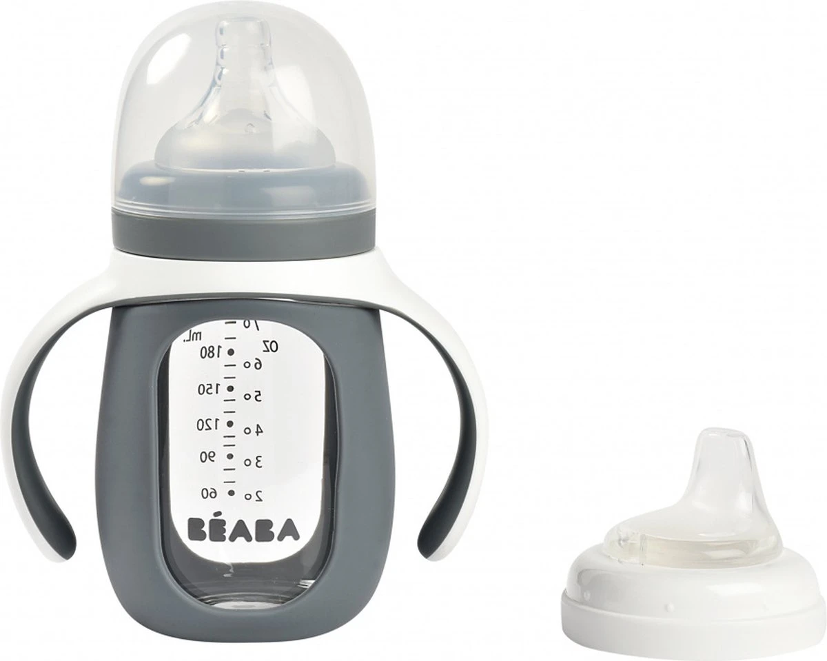 Beaba Béaba D'Apprentissage 2 En 1 Avec Siliconen Grijs Minéral 210 Ml 3 Beaba Béaba D'Apprentissage 2 En 1 Avec Siliconen Grijs Minéral 210 Ml – Image 3