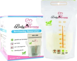 Lait Maternel Sacs De Conservation - 60 Pcs - 180 Ml - Sans BPA - Stérile - Sacs D'allaitement Avec Bec Verseur - Congélation - Aliments Pour Bébés - Lait - Scellable