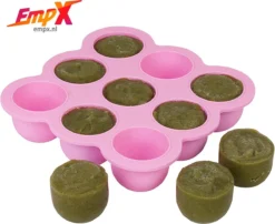 Boîtes De Conservation Pour Aliments Pour Bébés Silicone 9 Portions De 75ml Conservation Et Congélation D'aliments Pour Bébés Rose -Bébé Soldes Boutique 1200x982 1