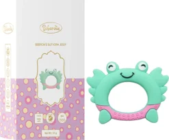 Jouet De Dentition Biberoia® - Crabe - Bébé - Jouet De Dentition Rafraîchissant - Jouet De Dentition - Jouets De Dentition - Jouets Bébé - Speelgoed De Jouets De Bain - Cadeau - Vert
