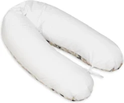 Coussin D'allaitement - Coussin De Grossesse - 100% Coton - Avec Ficelles - 145 Cm - Triangles Beige – Blanc 5 Coussin D'allaitement - Coussin De Grossesse - 100% Coton - Avec Ficelles - 145 Cm - Triangles Beige – Blanc -Bébé Soldes Boutique 1200x995