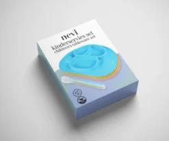 Set De Table Pour Enfants - Assiette - Vaisselle Bébé - Cuillère Incluse - 2 Ventouses - Antidérapant - Orange -Bébé Soldes Boutique 1200x996 5