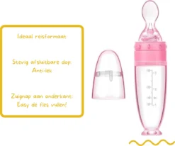 Biberoia® Coffret Cadeau - Bébé - Biberon Avec Cuillère - Anneau De Dentition Avec Hochet - Jouets - Biberon - Couverts Bébé - Rose -Bébé Soldes Boutique 1200x999 2