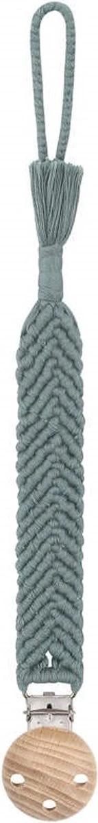 Attache-tétine Boho States&Klein - Vert Sage - Durable - Style Ibiza - Cadeau De Maternité - Baby Shower - Bébé - Vert