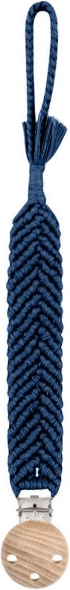 Attache-tétine Boho States&Klein - Blue Marine - Durable - Style Ibiza - Cadeau De Maternité - Baby Shower - Bébé - Blauw