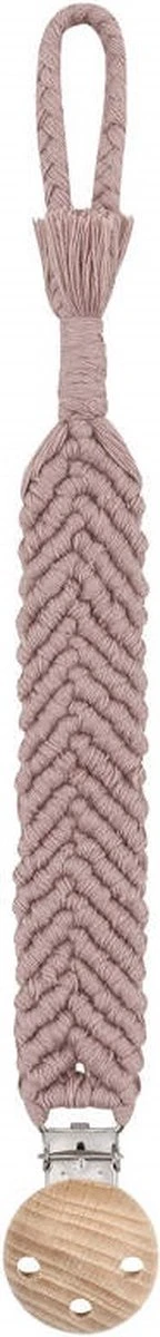 Attache-tétine Boho States&Klein - Pink Vintage - Durable - Style Ibiza - Cadeau De Maternité - Baby Shower - Bébé - Rose