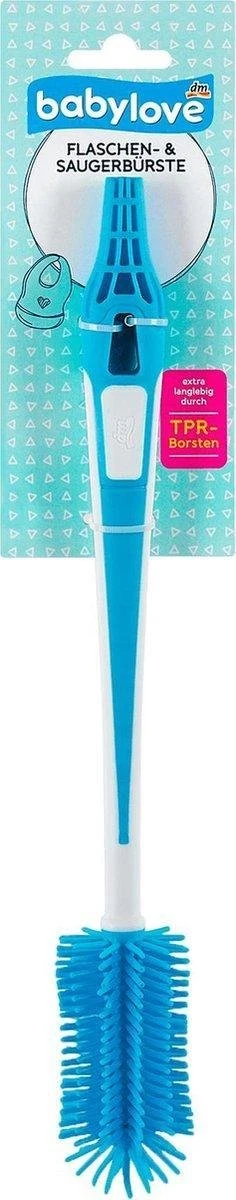 Babylove Bouteilles- Et Brosse Sucette - Nettoie En Douceur Tous Les Matériaux - Vert