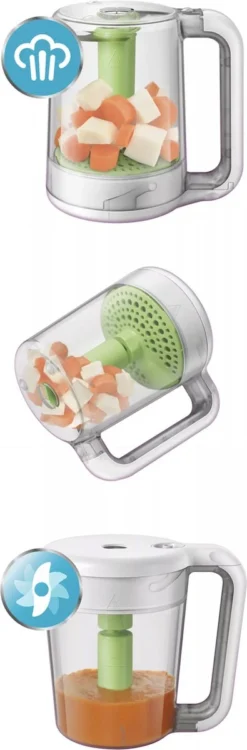 Philips AVENT Robot Cuiseur-mixeur 2-en-1 Pour Bébé SCF870/20 -Bébé Soldes Boutique 395x1200