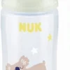 NUK First Choice+ | 0-6 Mois | Contrôle De La Température | Donne De La Lumière Dans L'obscurité | Tétine En Silicone | Système Anti-coliques | Sans BPA | 300 Ml | Koala (jaune) | 1 Pièce 0-6 Mois