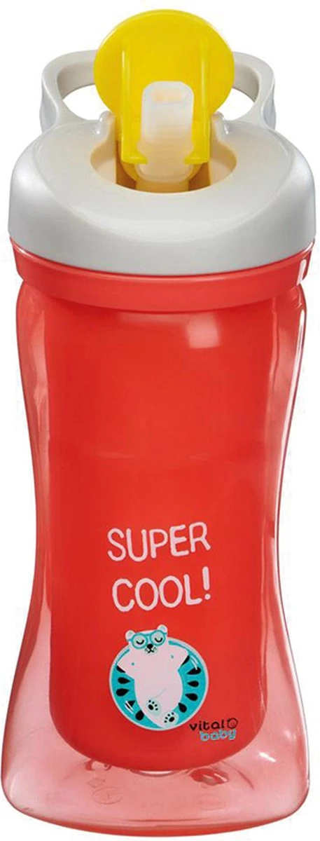Vital Baby - Gobelet - Avec Bec En Forme De Roseau - Avec Couvercle Pratique - à Partir De 12 Mois - Sans Bpa - Rouge 1 Vital Baby - Gobelet - Avec Bec En Forme De Roseau - Avec Couvercle Pratique - à Partir De 12 Mois - Sans Bpa - Rouge