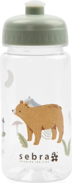 Sebra 700410005 Gourde Utilisation Quotidienne 500 Ml Plastique, Caoutchouc Thermoplastique (TPR), Tritan Vert