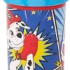 Gobelet Paw Patrol Couvercle Coulissant Avec Paille - Rouge / Blauw - Plastique - 410 Ml - Gourde - Gourde - Gourde