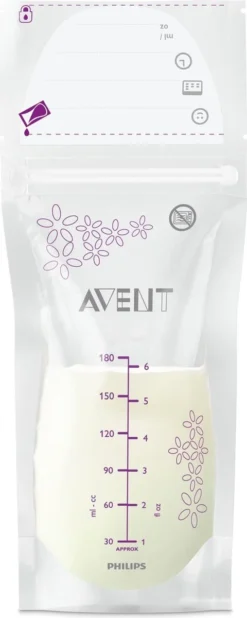 Sachets De Conservation Pour Lait Maternel Philips Avent 180 Ml (25 Pièces) SCF603/25 14 Sachets De Conservation Pour Lait Maternel Philips Avent 180 Ml (25 Pièces) SCF603/25 -Bébé Soldes Boutique 480x1200