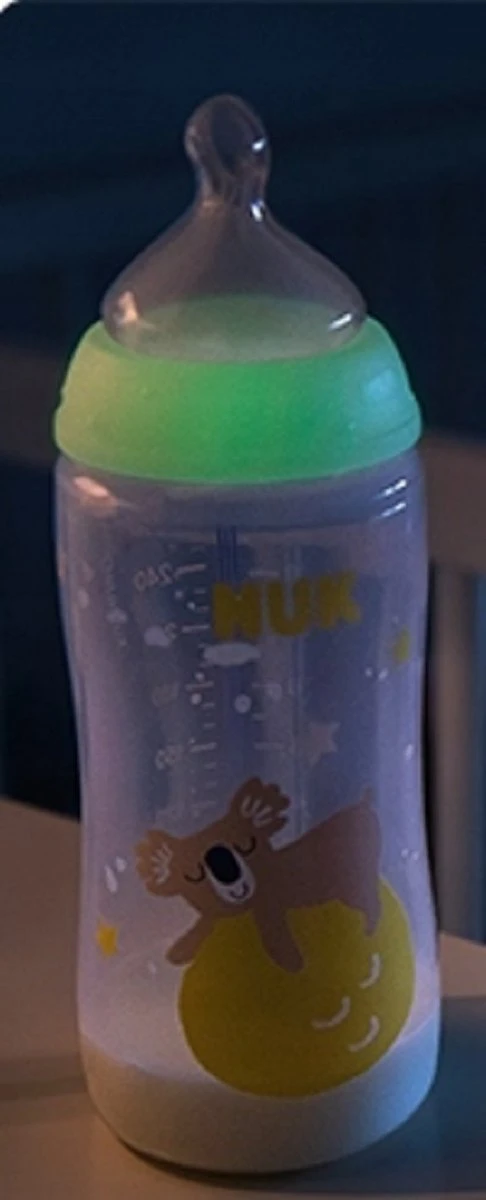 NUK First Choice+ | 0-6 Mois | Contrôle De La Température | Donne De La Lumière Dans L'obscurité | Tétine En Silicone | Système Anti-coliques | Sans BPA | 300 Ml | Koala (jaune) | 1 Pièce 0-6 Mois 3 NUK First Choice+ | 0-6 Mois | Contrôle De La Température | Donne De La Lumière Dans L'obscurité | Tétine En Silicone | Système Anti-coliques | Sans BPA | 300 Ml | Koala (jaune) | 1 Pièce 0-6 Mois – Image 3