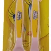 Couverts Enfant Looney Tunes - Jaune / Rose Saumon - Plastique - L 16 Cm - 2 Pièces - Fourchette / Cuillère - Titi Mangeur - Couverts - Vaisselle Pour Enfants